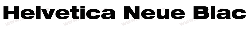 Helvetica Neue Black字体转换
